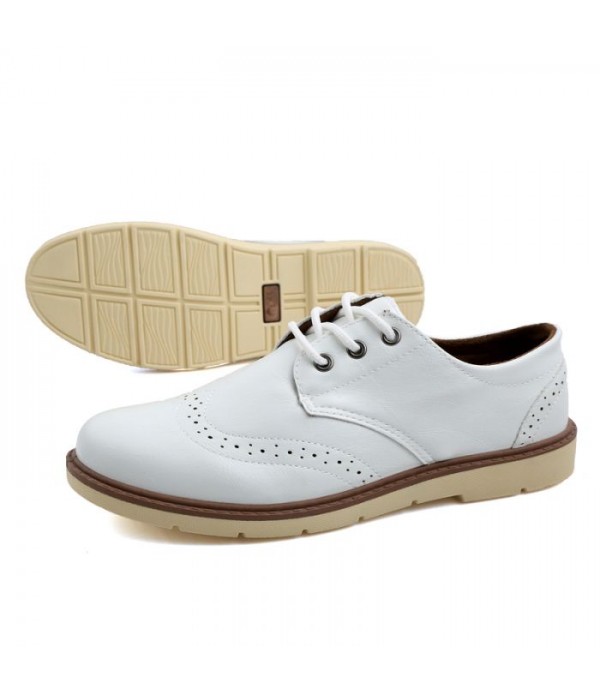 Men Leather Shoes British Brogue Business Comfort Shoes