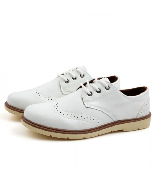 Men Leather Shoes British Brogue Business Comfort Shoes