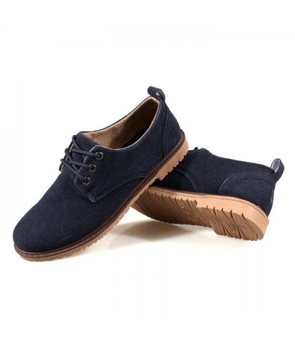 Men Comfort Shoes British Oxford Suede Leather Shoes