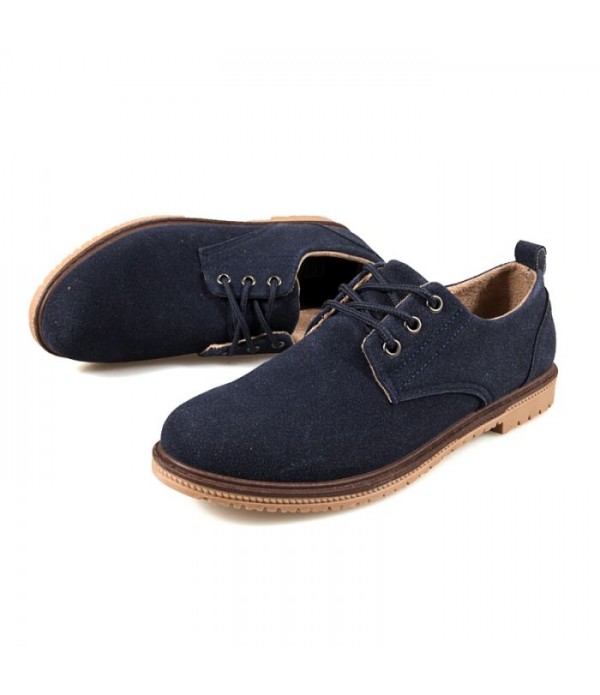 Men Comfort Shoes British Oxford Suede Leather Shoes