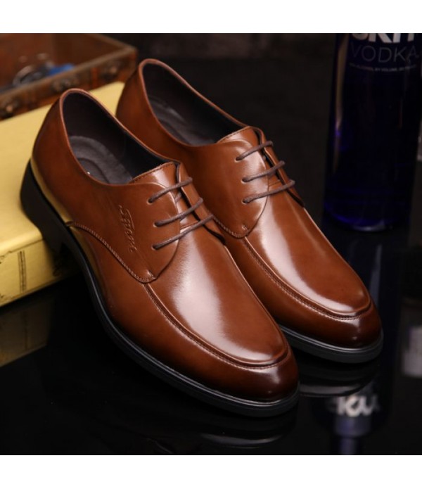 Men Genuine Leather Shoes Italian Style Casual Business Shoes