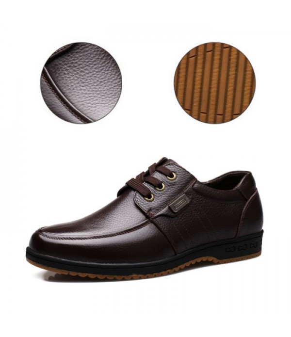 Men Comfort Shoes Genuine Leather Casual Walking Shoes