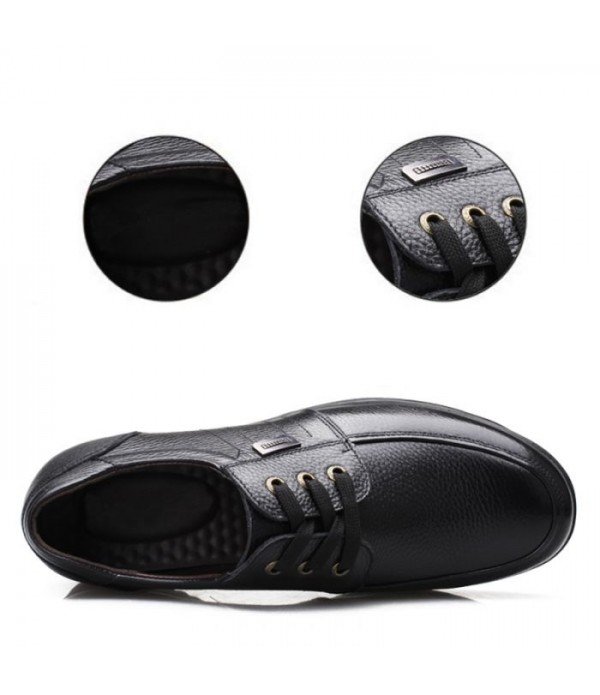 Men Comfort Shoes Genuine Leather Casual Walking Shoes