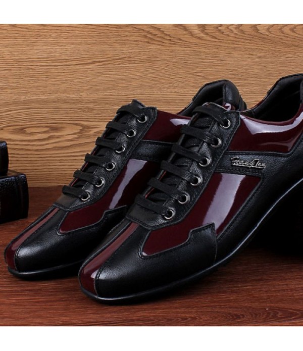 Men Comfort Shoes Genuine Leather Casual Fashion Walking Shoes