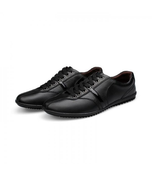 Men Comfort Shoes England Classic Leather Walking ...