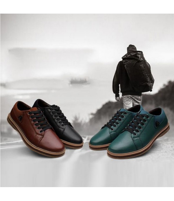 Men Comfort Shoes Casual Fashion British Walking Shoes