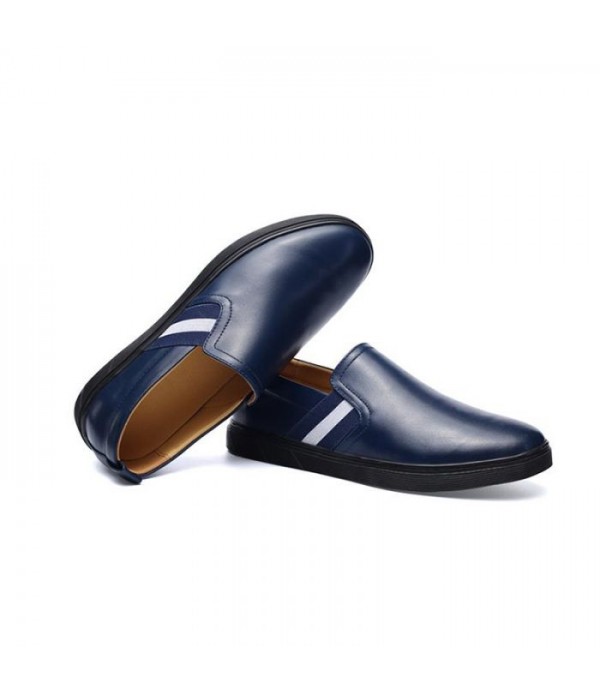 Men Loafers Casual Classic Leather Slip On Shoes