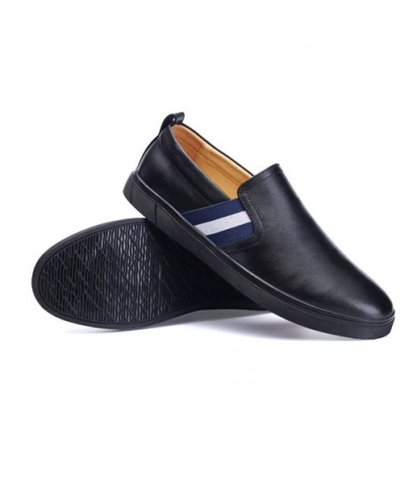 Men Loafers Casual Classic Leather Slip On Shoes