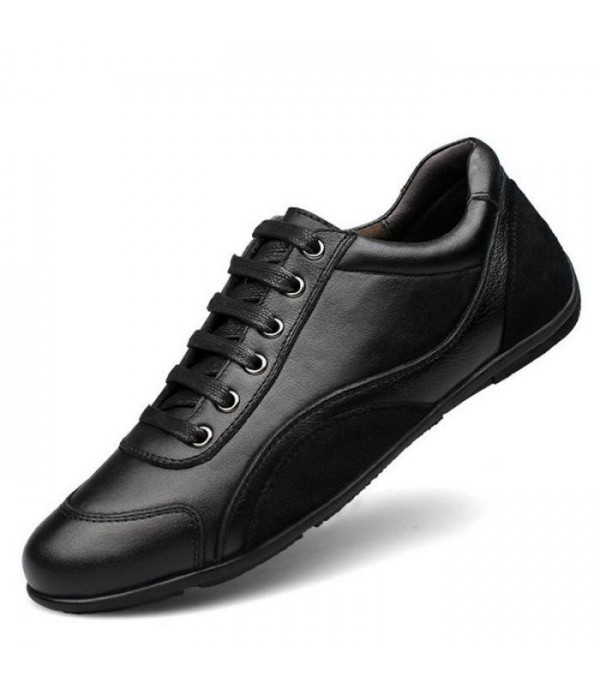 Men Comfort Shoes Classic England Leather POLO Golf Shoes