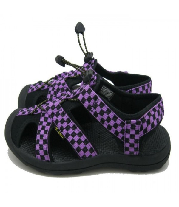 Women's Closed Toe Comfort River Water Sandals, Purple