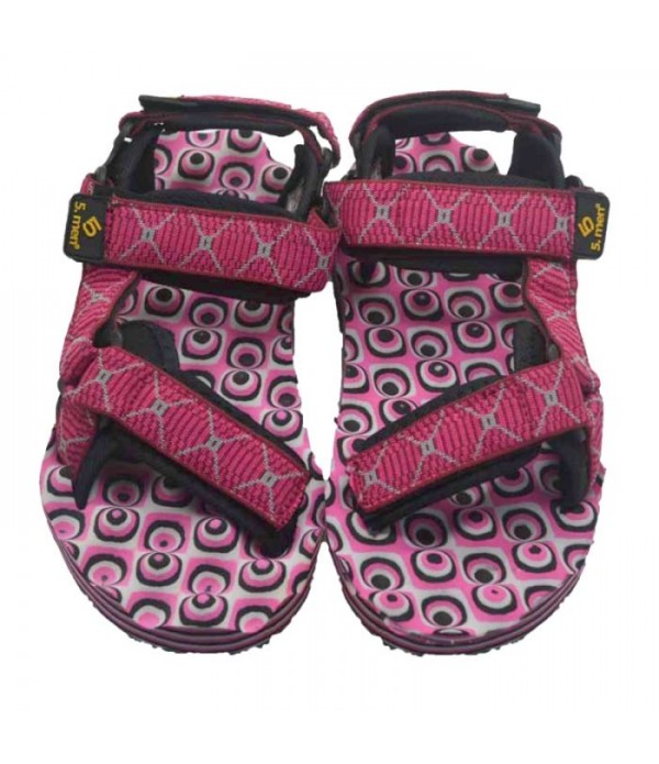 Women's Summer Comfort Webbing Sandals, Deep Pink