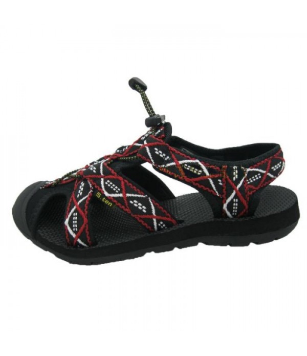 Women's Closed Toe River Fisherman Sandals, Red