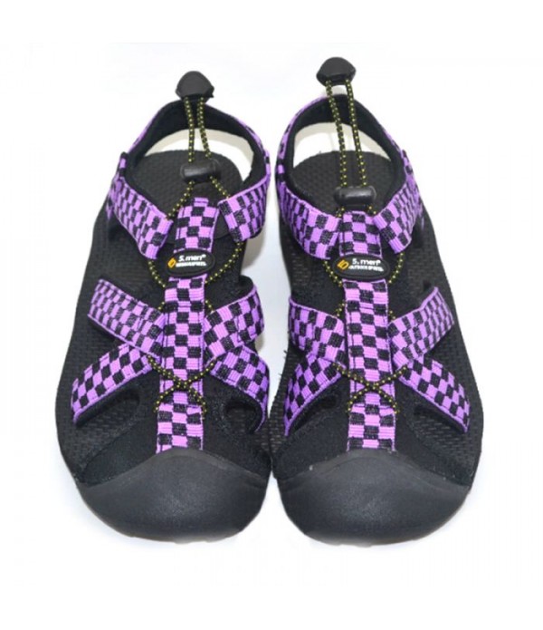 Women's Closed Toe River Fisherman Sandals, Purple