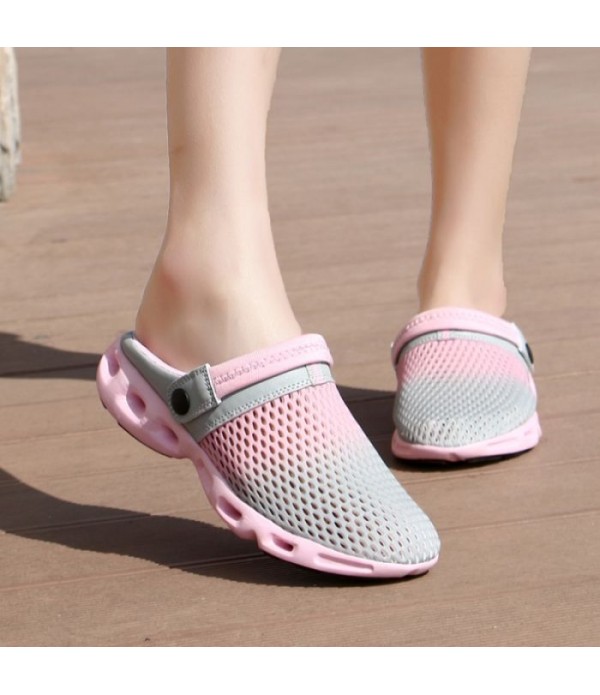 Women's Breathable Mesh Mules Beach Sandals