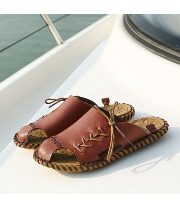 Men's Slip-On Thread Casual Beach Sandals