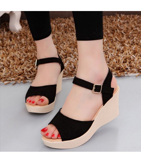 Women's High Heel Waterproof Platform Wedge R...